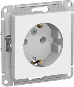 ATN000143 Механизм розетки с з/к Белый SE