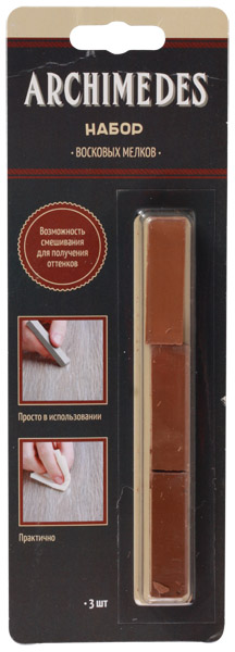 Набор восковых мелков 3шт №7  93237