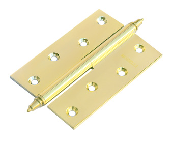 Петля  MВ 100x70x3 PG R C латунная, прав. золото