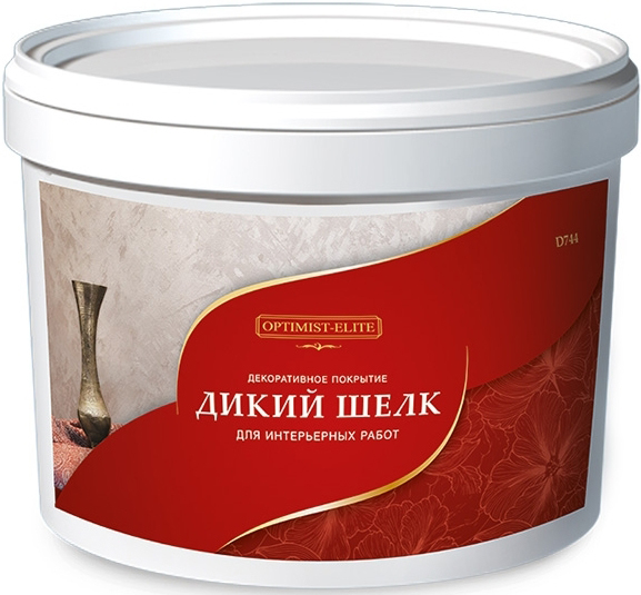 Декоративное покр.Дикий Шелк д/внутр.работ 1кг D 744