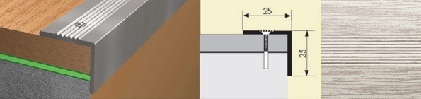 Угол 25x25 0,9 ясень серый