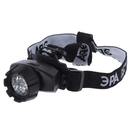 Фонарь налобный GB-602 4 режима 7LED 3AAA Черный  ЭРА Б0031382