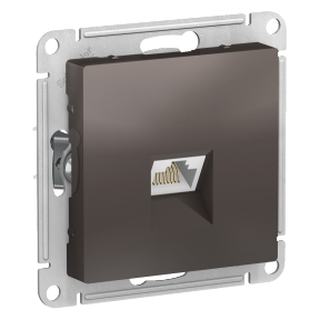 ATN000683 Механизм комп розетки RJ45 Мокко SE