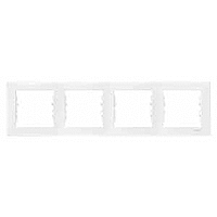 Рамка 4-ая горизонтальная, SEDNA, белая, SDN5800721
