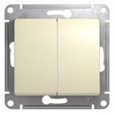 GSL000265 Переключатель 2кл механизм бежевый