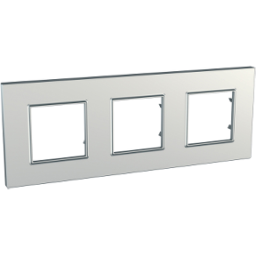 SE Unica Рамка 3-ая Серебро Quadro MGU6.706.55