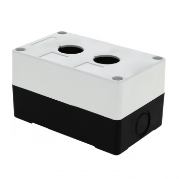 Корпус "IEK" КП102 пластиковый, 2 кнопки, белый Китай BKP10-2-K01