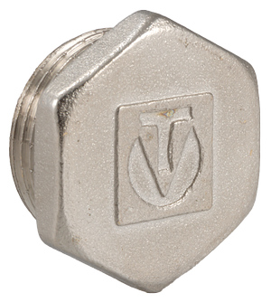 Заглушка 1 1/2 нр хром vt.583