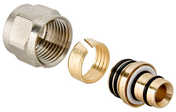 Соединитель коллекторный 16 (2.0) х1/2" д/металлопл.трубы Valtec (VTc.710.N.1604)