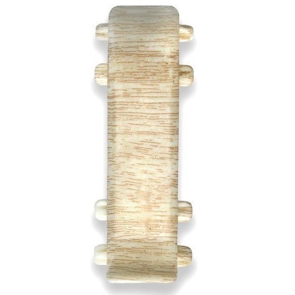 Ясень светлый / Соединитель для плинтуса К55 "Идеал Комфорт" 