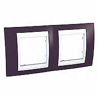 SE Unica Рамка 2-ая гранат/белая  Хамелеон  MGU6.004.872