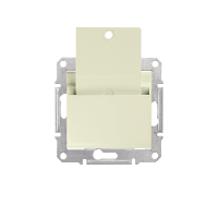 Механизм выключателя карточного 10А SEDNA бежевый SDN1900147 SE