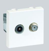 Розетка TV-SAT Белая K130a-9