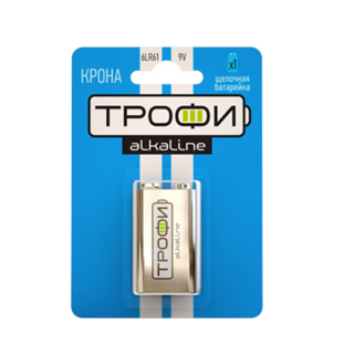 Элемент питания КРОНА 6LR61 9V ТРОФИ 