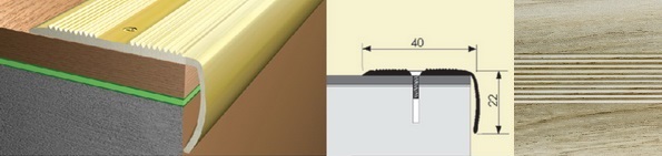 Угол 40x22 0,9 дуб аляска