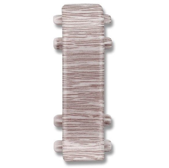 Дуб снежный / Соединитель для плинтуса К55 "Идеал Комфорт" 