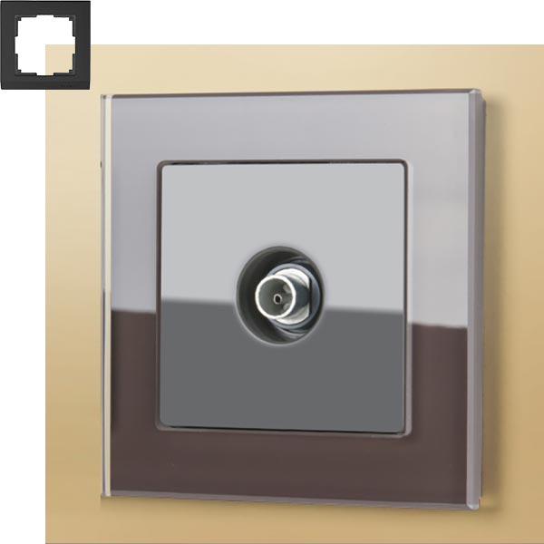 Рамка 1п WL01-Frame-01 Favorit Мокко WERKEL