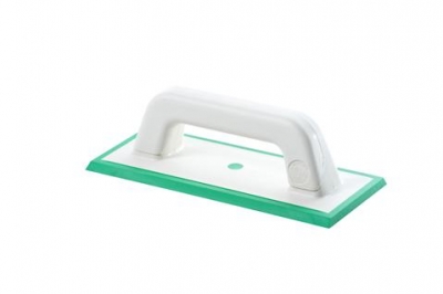 Шпатель для затирки зеленый 100х240 (hard) 13695х245BSG