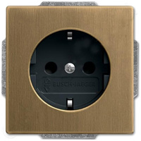 Розетка SCHUKO 16А с з/ш винтовые клеммы Античная латунь 2011-0-6247