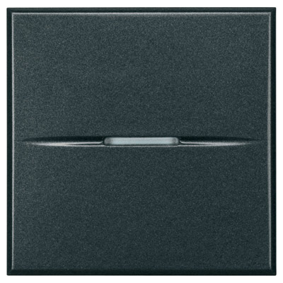 BT Axolute Антрацит Axial Выключатель 16 А 2 мод HS4001/2