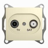 GSL000297 Розетка TV+SAT оконечная 1DB беж
