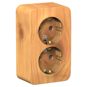 Евророзетка 2ОП 16А з/к Ясень BLANCA BLNRA010215 (8/1) SE