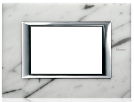 BT Axolute Бел. мрамор каррара Рамка 3 мод прямоугольная HA4803RMC