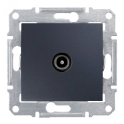 Механизм розетки TV, оконечной, 1dB, SEDNA, графит SDN3201670