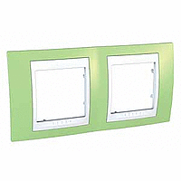 SE Unica зеленое яблоко/белая  Хамелеон Рамка 2-ая MGU6.004.863