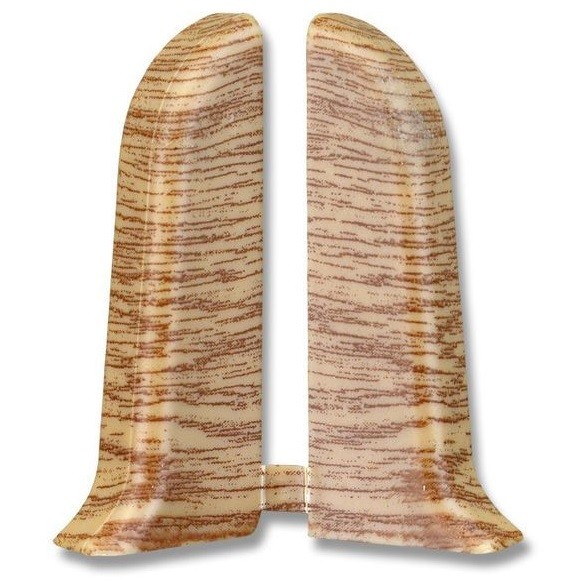 Дуб рустик / Торцевой угол для плинтуса К55 "Идеал Комфорт"