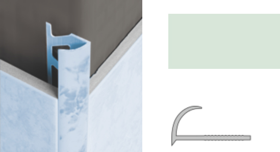 Планка нар. 9мм белая