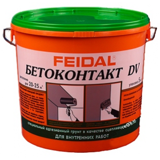 грунт БЕТОНОКОНТАКТ спец для внут работ (оранжевое ведро) 5кгFeidal