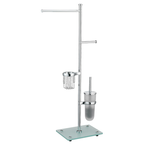 Напольная стойка К-1248, прямоугольник(держ. т/б,ерш подвесн.,держатель освежит. и полотенец)