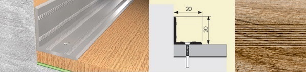 Угол 20x20 внутренний 0,9 дуб камелия