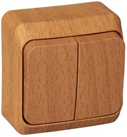 Выключатель 2кл. ОП ЭТЮД ВА10-002Т Бук