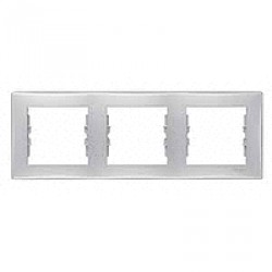 Рамка 3-ая SEDNA алюминий вертикальная SDN5801360 SE