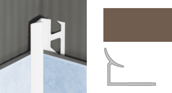 Планка внутр. 9мм бежевая