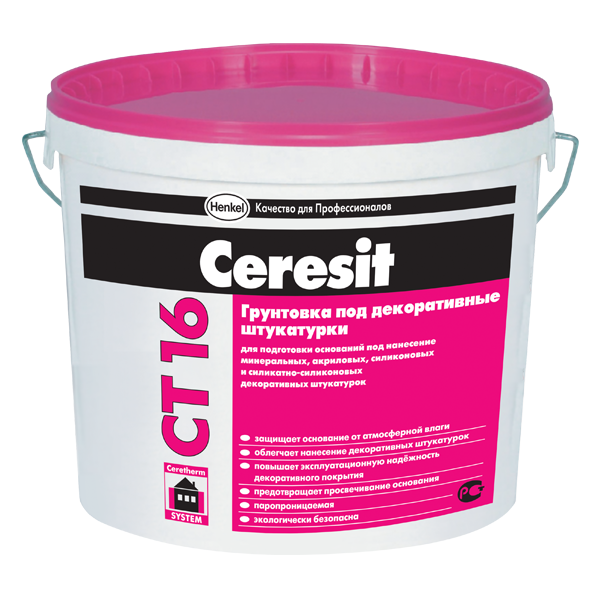 Грунтовка Ceresit СТ16 БЕЛАЯ 10 литров