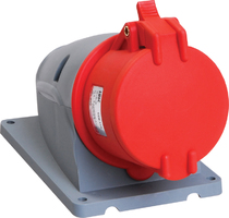 Розетка ССИ-124 32A/380B/3p+E Стационарная IP44 EKF ps-124-32-380