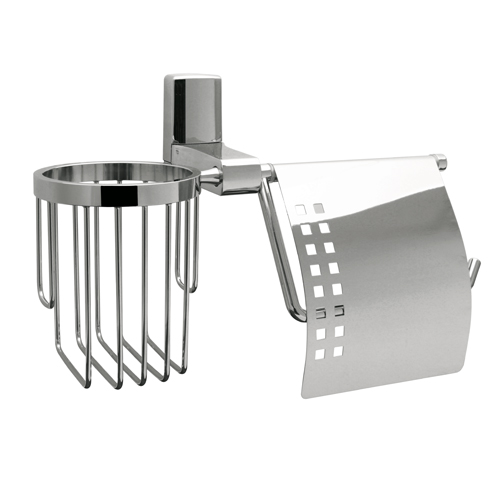 Держатель д/туал.бум. и освеж. Leine К-5059, (блистер), хром