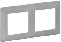 Рамка 2 поста Алюминий Legrand 754132 LIFE Венгрия