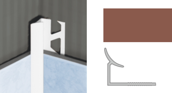 Планка внутр. 7мм бежевая