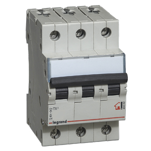 Выключатель авт.3п C 10А TX3 6кА Leg 404054 Польша