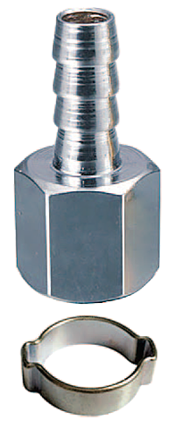 Разъемное соединение Fubag переходник 1/4"F на елочку 8мм 180251