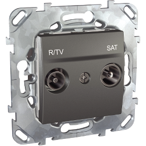 SE Unica Розетка R-TV/SAT одиночная графит MGU5.454.12ZD ост