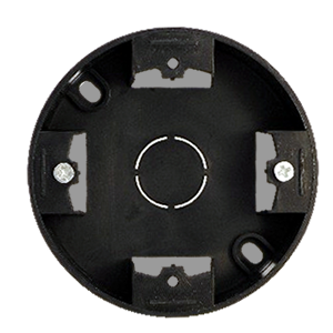 Подъемная коробка 1-пост. круглая (черный) Vintage-Classic 889008