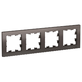 ATN000604 Рамка 4-постовая Мокко SE