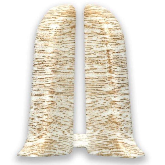 Ясень светлый / Торцевой угол ля плинтуса К55 "Идеал Комфорт" 