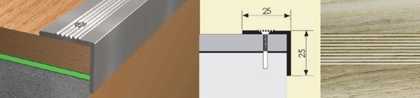 Угол 25x25 1,8 дуб аляска