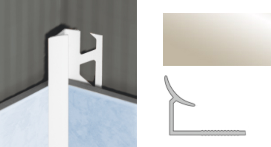 Планка внутр. 7мм бежевая